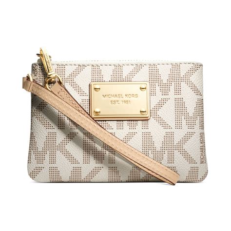 michael kors jet set item small wristlet|Jet Set Charm Small Signature Logo Wristlet .